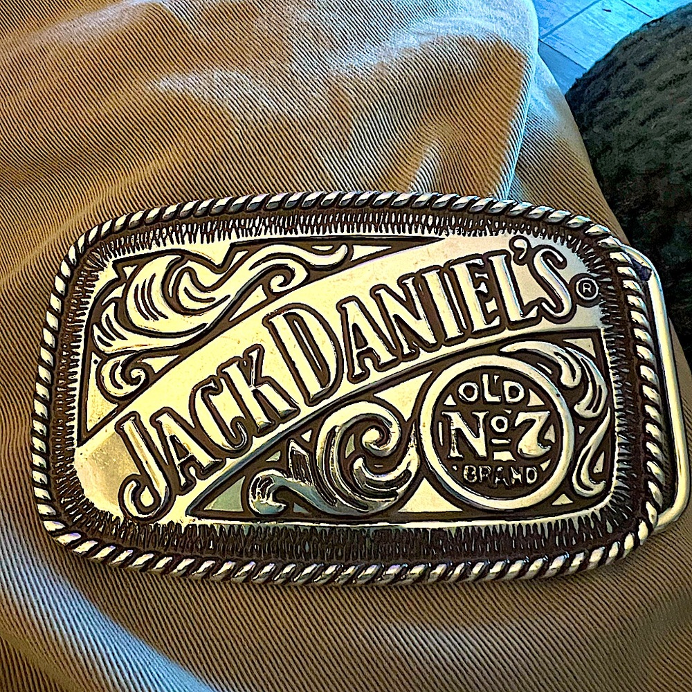 Jack Daniel's Silver Belt Buckle